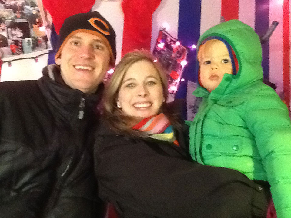 family buying a christmas tree